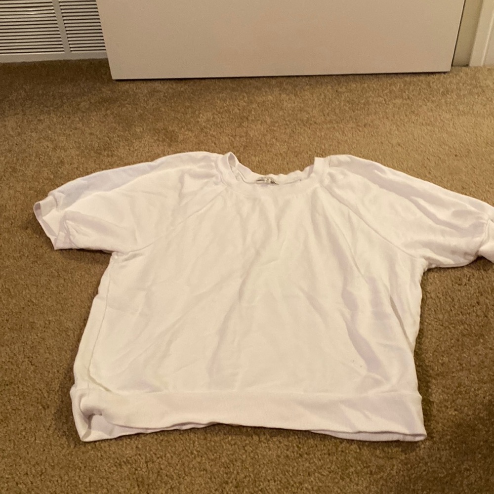 Short sleeve sweatshirt